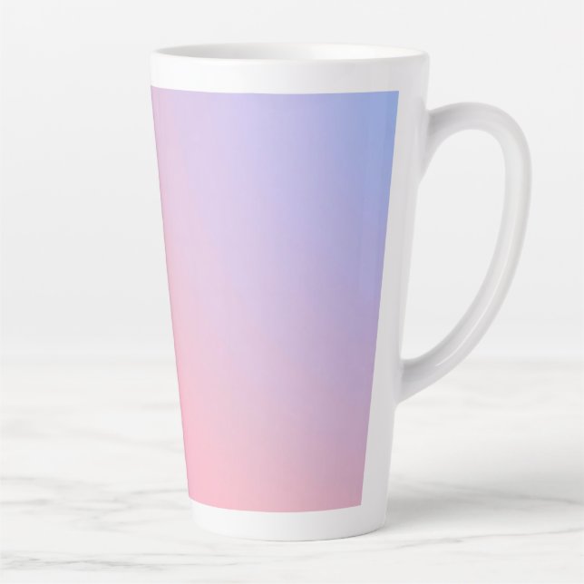Taza De Café Latte Dreamy Cotton Candy Pastel Gradient (Derecha)