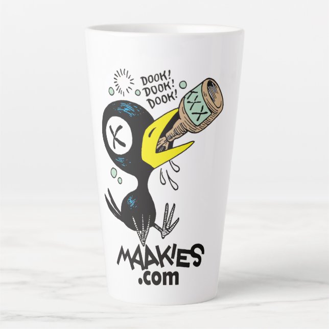 Taza De Café Latte Drinky Crow Dook Mug (Anverso)