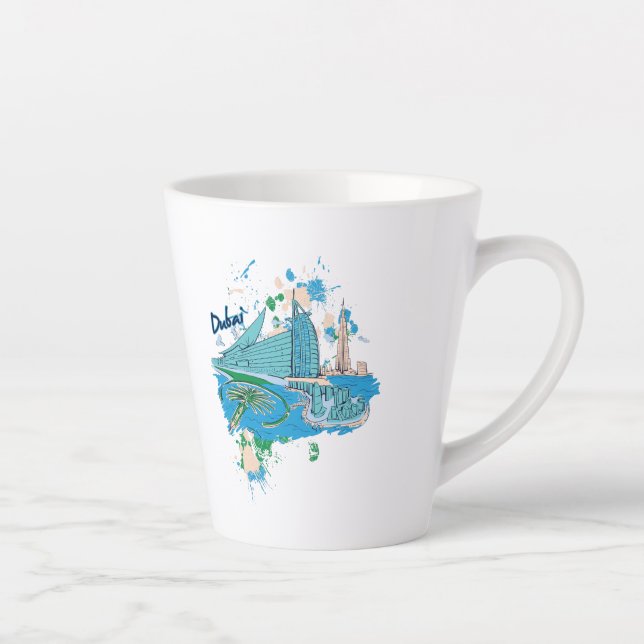 Taza De Café Latte Dubai (Derecha)