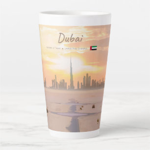 Taza De Café Latte Dubai, Emiratos Árabes Unidos - Desierto Burj Khal