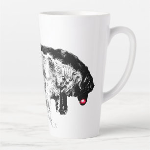 Taza De Café Latte Duel de la luna de cosecha