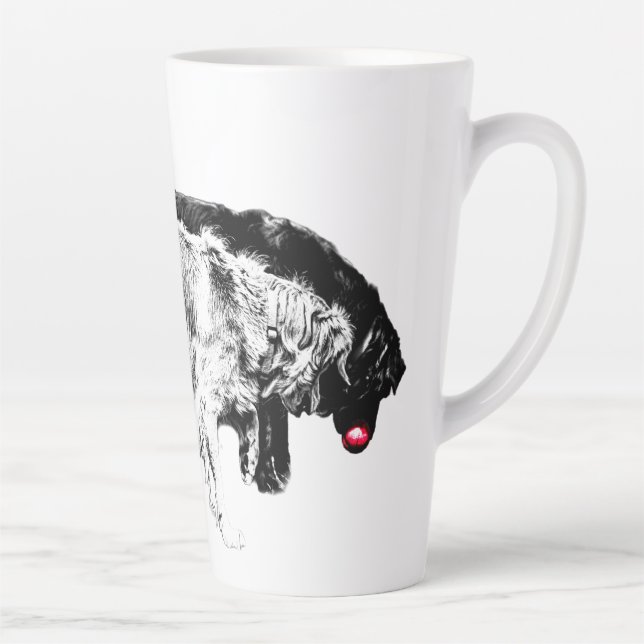 Taza De Café Latte Duel de la luna de cosecha (Derecha)
