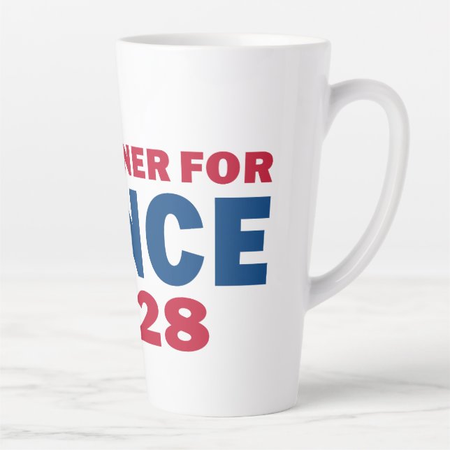 Taza De Café Latte Dueño de arma para Vance 2028 (Derecha)