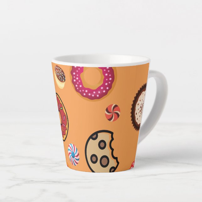 Taza De Café Latte Dulces 6 (Ángulo derecho)