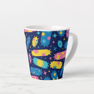 Taza De Café Latte Dulces caramelos.
