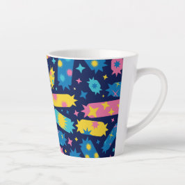 Taza De Café Latte Dulces caramelos.