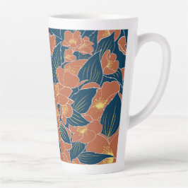 Taza De Café Latte Dulces Naranjas de Mock