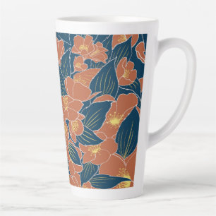 Taza De Café Latte Dulces Naranjas de Mock