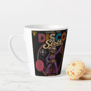 Taza De Café Latte Dúo de Perezoso Disco