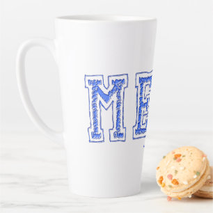 Taza De Café Latte dureza de la carne cruda de SlipperyJoe desigual r