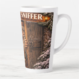 Taza De Café Latte Durood sniffador duende islandés de Yule