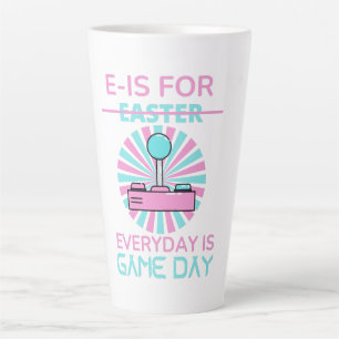 TAZA DE CAFÉ LATTE E - ES PARA TODOS LOS DÍAS EL DÍA DEL JUEGO