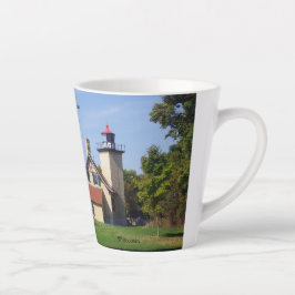 Taza De Café Latte Eagle Bluff Lighthouse latte mug