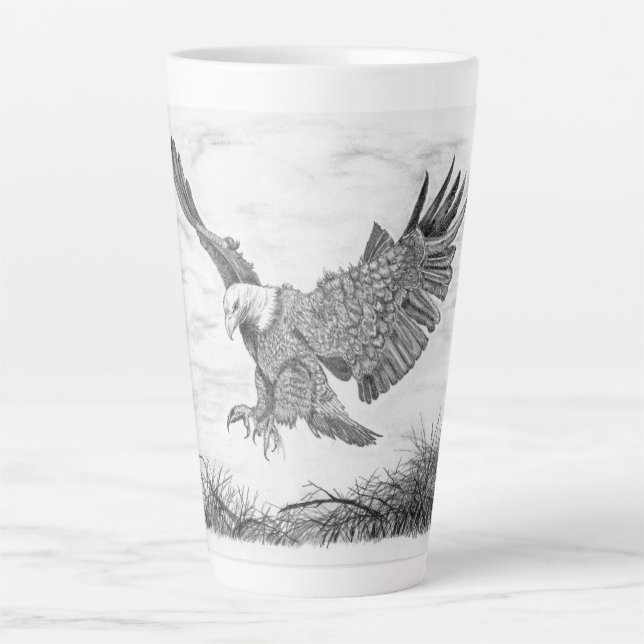 Taza De Café Latte Eagle Landing (Anverso)