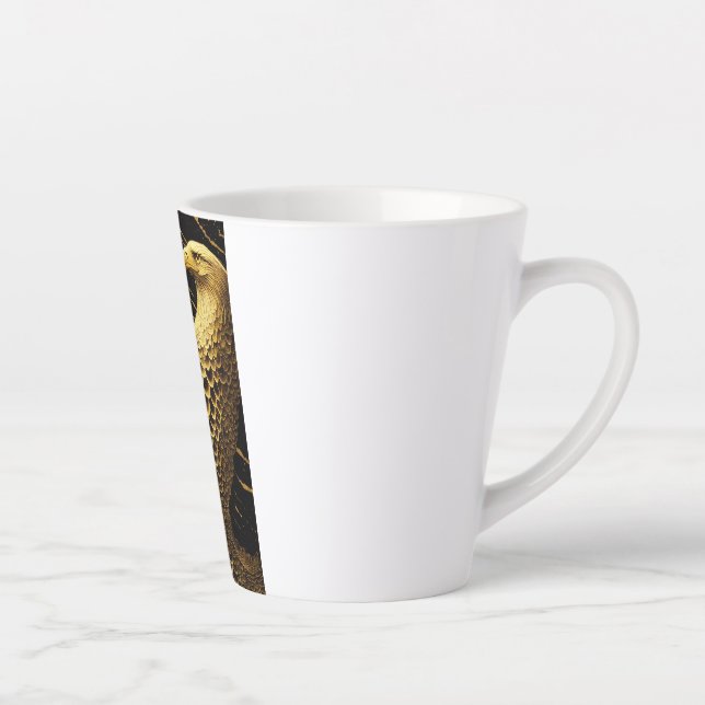 Taza De Café Latte eagle Latte Mug (Derecha)