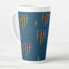 Taza De Café Latte Ecos de geometría