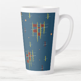 Taza De Café Latte Ecos de geometría