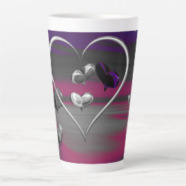 Taza De Café Latte Ecos de un romance metálico