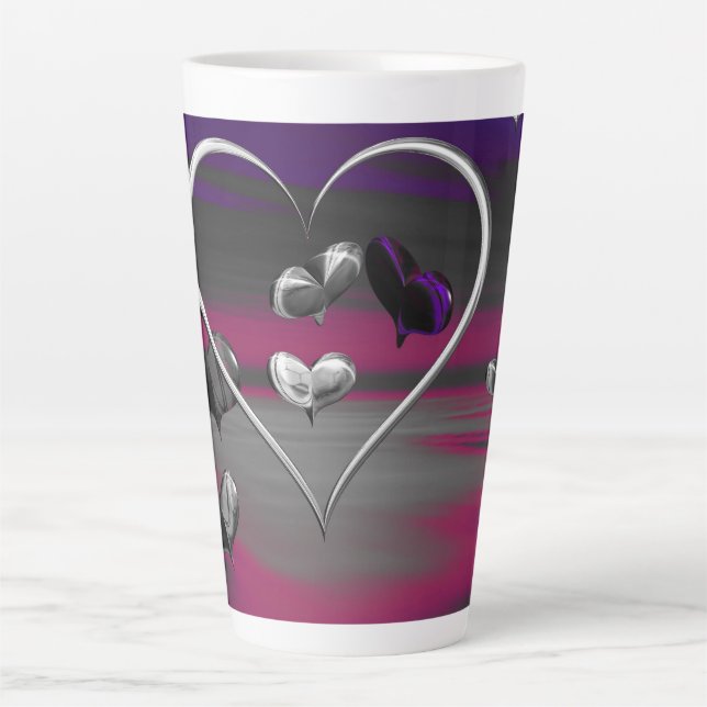 Taza De Café Latte Ecos de un romance metálico (Anverso)