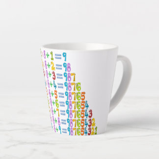 Taza De Café Latte Ecuaciones de matemáticas divertidas más frías