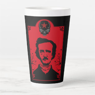 Taza De Café Latte Edgar Allan Poe Black Raven