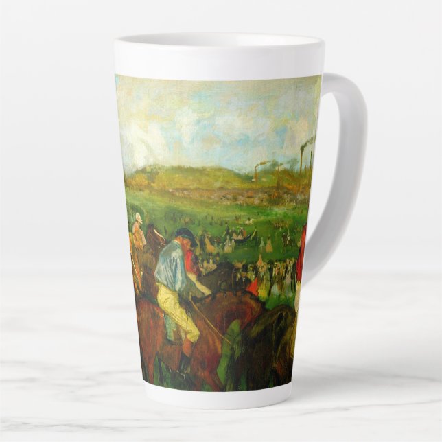 Taza De Café Latte Edgar Degas Horseback Riding (Ángulo derecho)