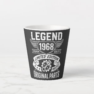 Taza De Café Latte Edición Limitada Leyenda 1968 Partes Mayormente Or