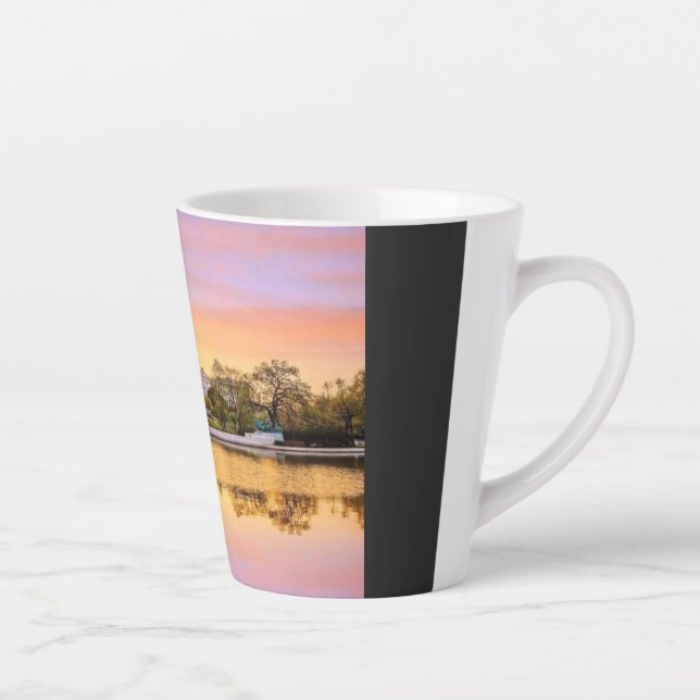 Taza De Café Latte Edificio del Capitolio de EE. UU. en Washington DC (Derecha)