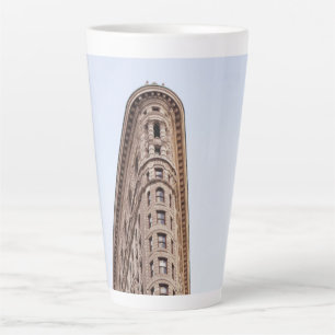Taza De Café Latte Edificio Flatiron Nueva York