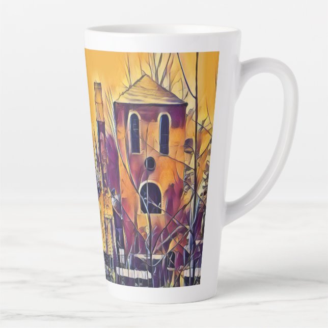 TAZA DE CAFÉ LATTE EDIFICIO INGLÉS VICTORIANO (Derecha)
