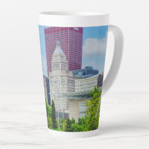 Taza De Café Latte Edificios De Chicago