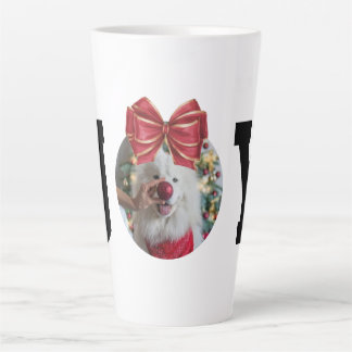 Taza De Café Latte Editable Christmas JOY Ornament Photo Template