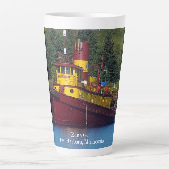 Taza De Café Latte Edna G. latte mug (Anverso)