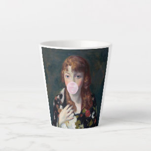 Taza De Café Latte Edna sopla un chicle rosado