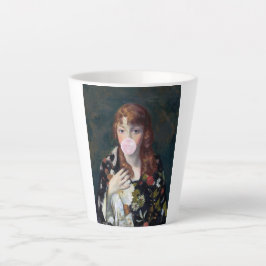 Taza De Café Latte Edna sopla un chicle rosado