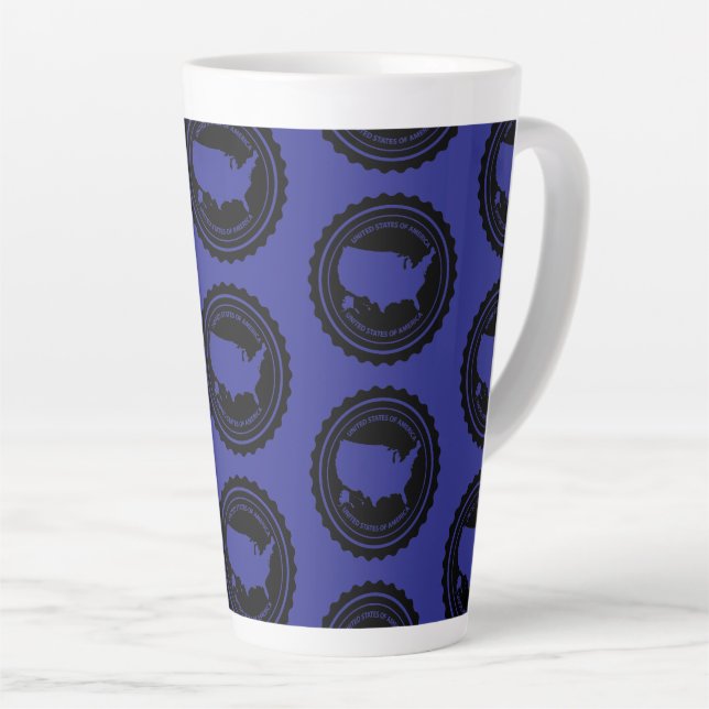 TAZA DE CAFÉ LATTE EE. UU. (Ángulo derecho)