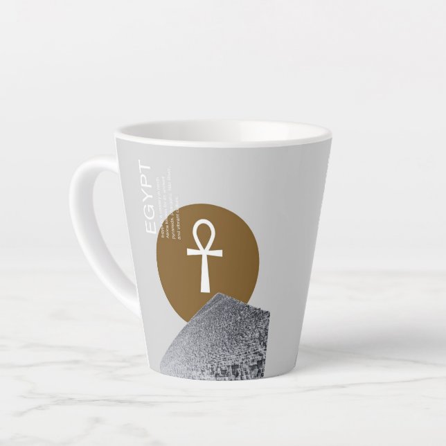Taza De Café Latte Egyptian art  (Ángulo izquierdo)