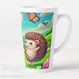 Taza De Café Latte Ein glücklicher Hase und Igel