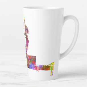 Taza De Café Latte ejercicio de gimnasia
