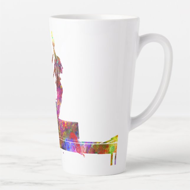 Taza De Café Latte ejercicio de gimnasia (Derecha)
