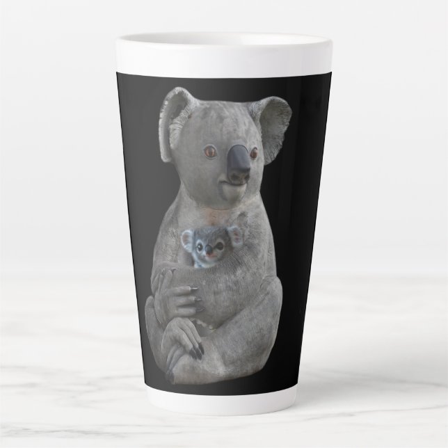 Taza De Café Latte El abrazo de una madre (Anverso)