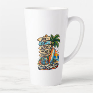 Taza De Café Latte El Adiós de Verano