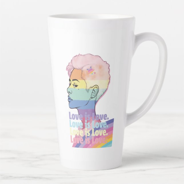 Taza De Café Latte El amor es amor (Derecha)