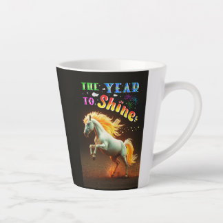 Taza De Café Latte El Año Para Brillar