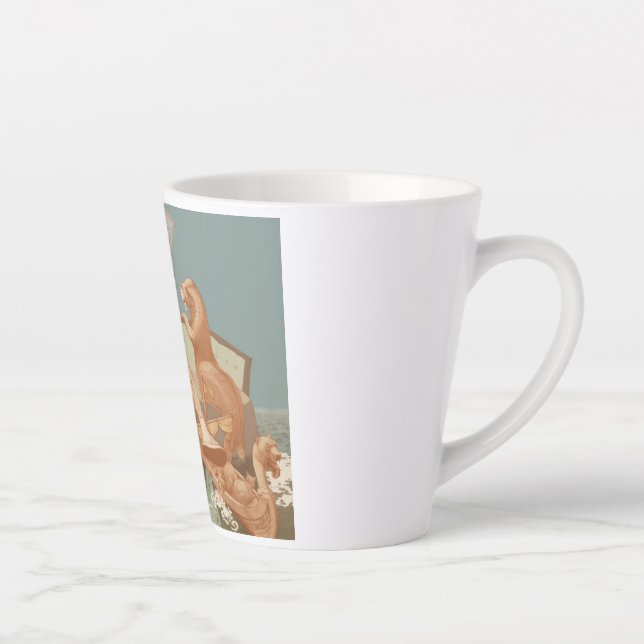 Taza De Café Latte El arte náutico del Mercader hundiéndose (Derecha)