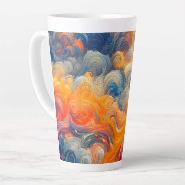 Taza De Café Latte El artista del cielo (Ángulo izquierdo)