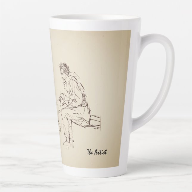 Taza De Café Latte El artista Latte Mug (Derecha)