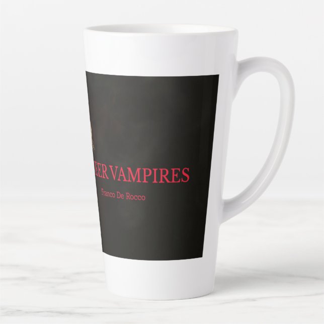 Taza De Café Latte "El ascenso de los vampiros homosexuales" Latte Mu (Derecha)