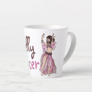 Taza De Café Latte El bailarín Belly Habibi