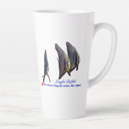 Taza De Café Latte El Baterinato De Longfin De Cute